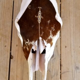 Cowhide And Bling On White